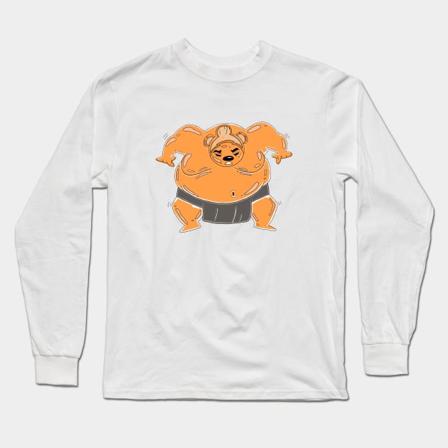 Sumo Gummy Bear Long Sleeve T-Shirt by garciajey